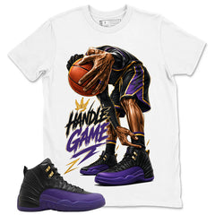 Graphic Tee to Match Air Jordan 12 Field Purple | Ball Game Shirt | Zadago