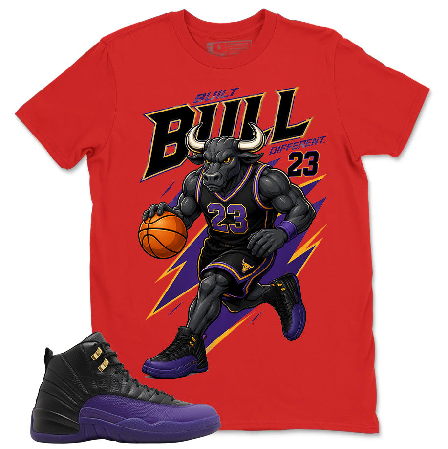Graphic Tee to Match Air Jordan 12 Field Purple | Bull 23 Shirt | Zadago