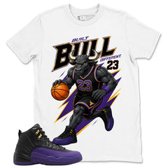 Graphic Tee to Match Air Jordan 12 Field Purple | Bull 23 Shirt | Zadago