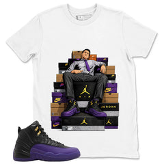Graphic Tee to Match Air Jordan 12 Field Purple | Fresh Sneaker Shirt | Zadago