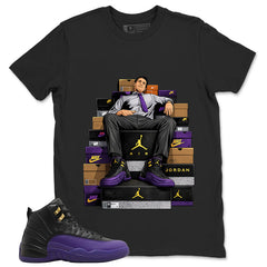 Graphic Tee to Match Air Jordan 12 Field Purple | Fresh Sneaker Shirt | Zadago