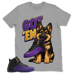 Graphic Tee to Match Air Jordan 12 Field Purple | Got 'Em GS Shirt | Zadago