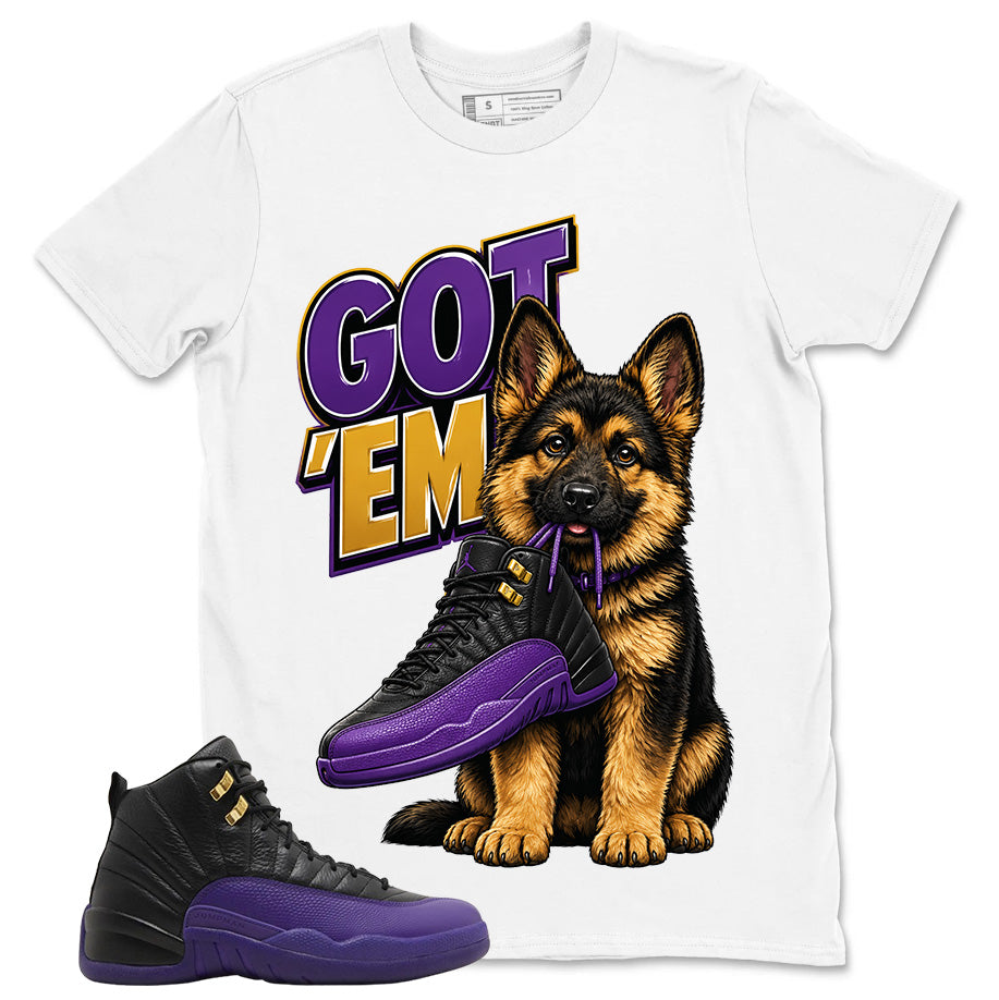 Graphic Tee to Match Air Jordan 12 Field Purple | Got 'Em GS Shirt | Zadago