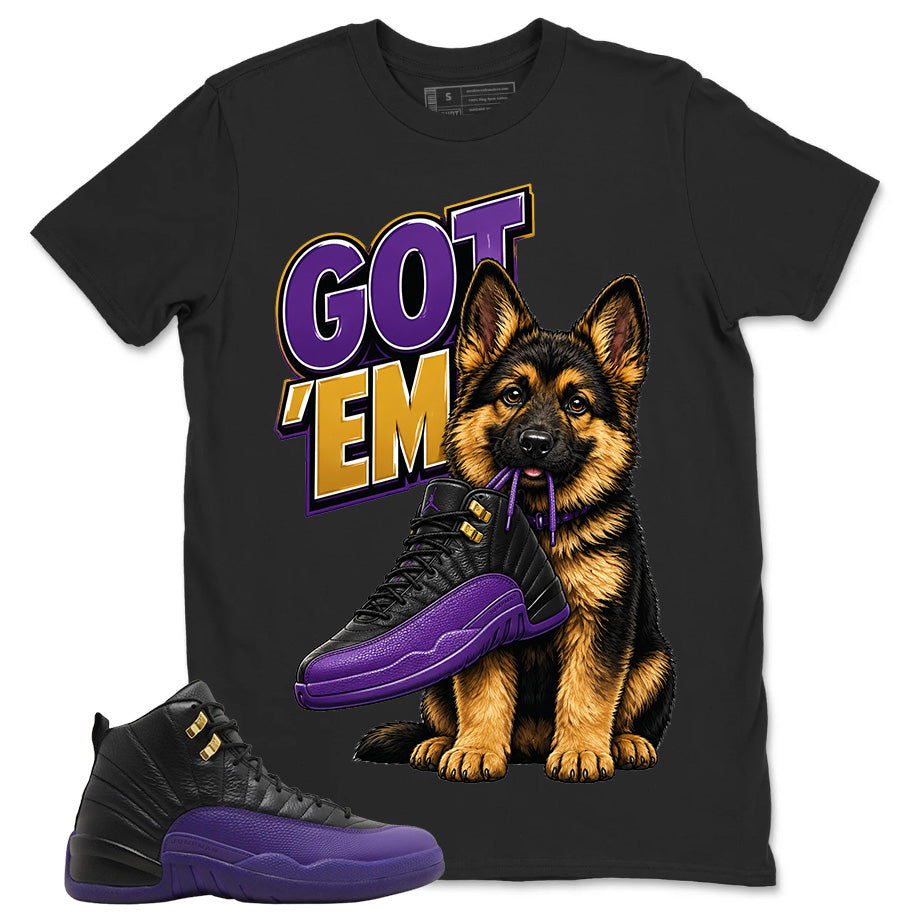 Graphic Tee to Match Air Jordan 12 Field Purple | Got 'Em GS Shirt | Zadago