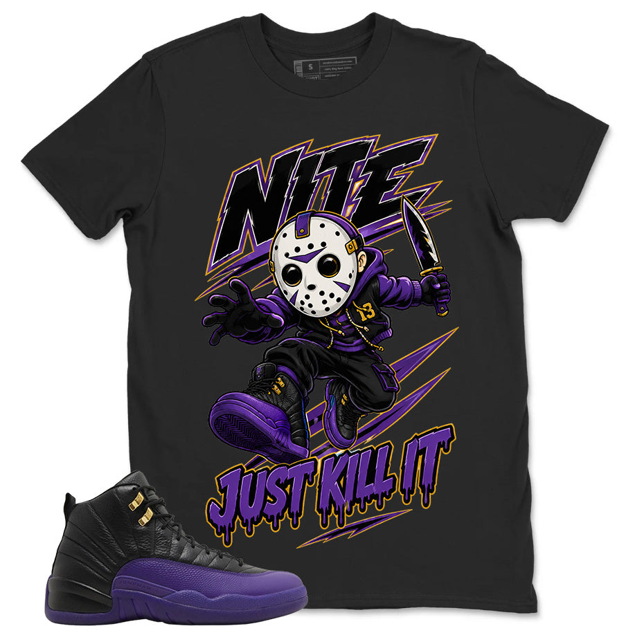 Graphic Tee to Match Air Jordan 12 Field Purple | Just Kill It Shirt | Zadago