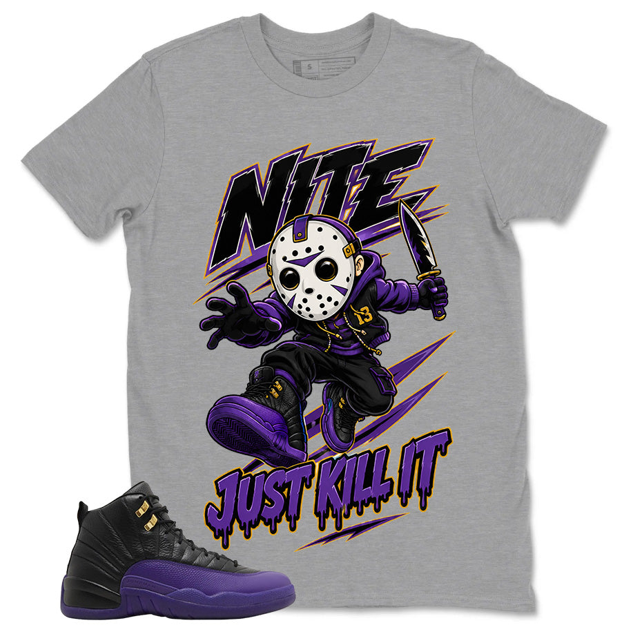 Graphic Tee to Match Air Jordan 12 Field Purple | Just Kill It Shirt | Zadago