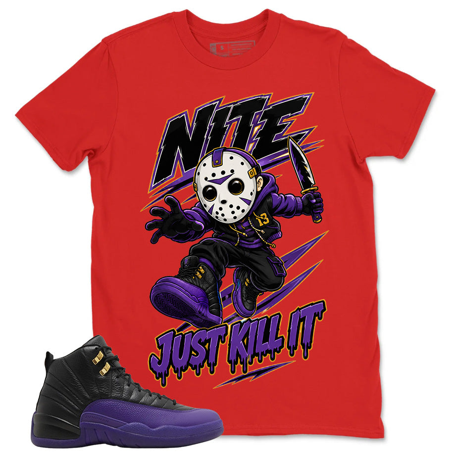 Graphic Tee to Match Air Jordan 12 Field Purple | Just Kill It Shirt | Zadago