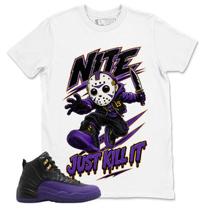 Graphic Tee to Match Air Jordan 12 Field Purple | Just Kill It Shirt | Zadago