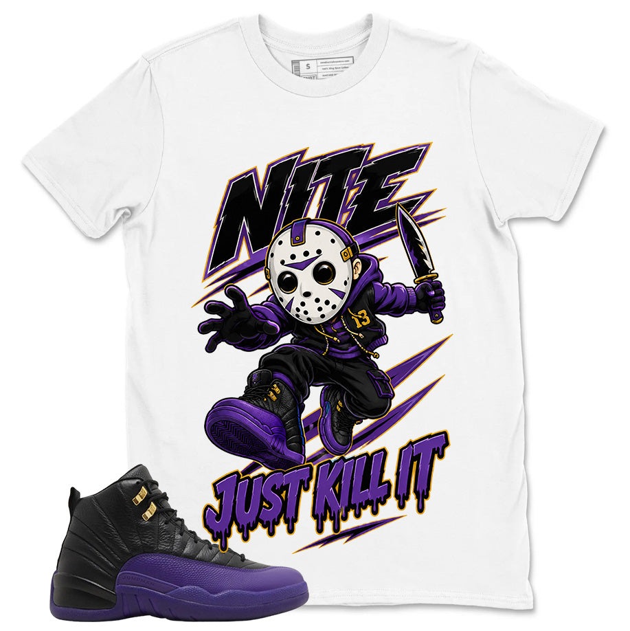 Graphic Tee to Match Air Jordan 12 Field Purple | Just Kill It Shirt | Zadago