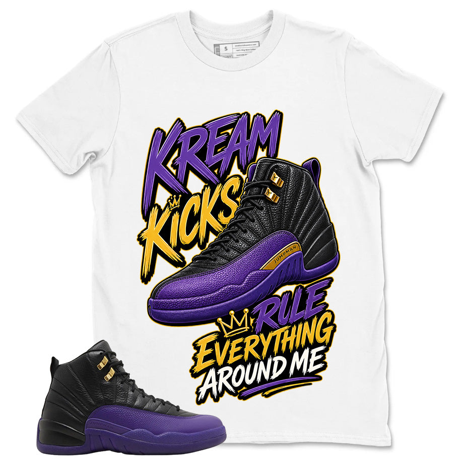 Graphic Tee to Match Air Jordan 12 Field Purple | Kream Kicks Shirt | Zadago