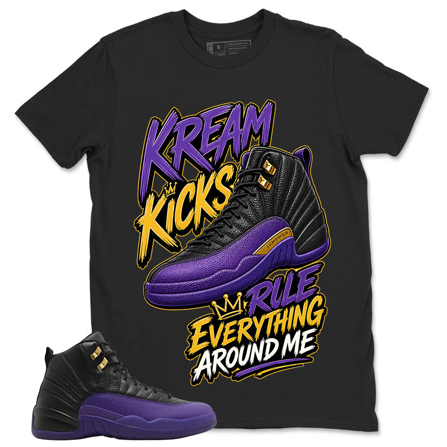 Graphic Tee to Match Air Jordan 12 Field Purple | Kream Kicks Shirt | Zadago