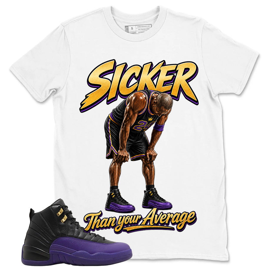 Graphic Tee to Match Air Jordan 12 Field Purple | Sicker Shirt | Zadago