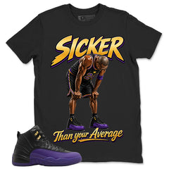 Graphic Tee to Match Air Jordan 12 Field Purple | Sicker Shirt | Zadago