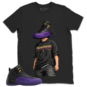 Graphic Tee to Match Air Jordan 12 Field Purple | Sneakerhead Shirt | Zadago