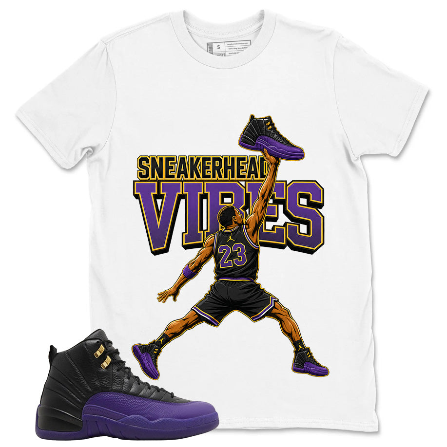 Graphic Tee to Match Air Jordan 12 Field Purple | Sneakerhead Vibes Shirt | Zadago