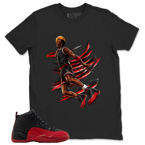 Graphic Tee to Match Air Jordan 12 Flu Game | Air Baller Shirt | Zadago