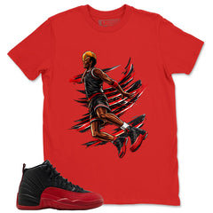 Graphic Tee to Match Air Jordan 12 Flu Game | Air Baller Shirt | Zadago