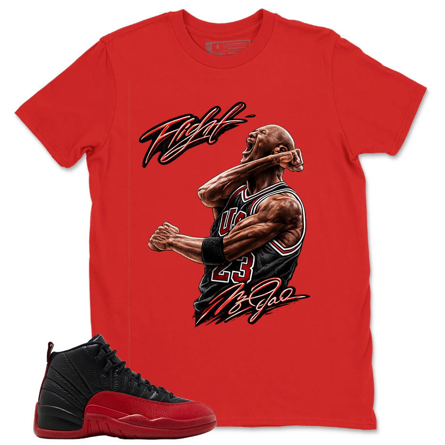 Graphic Tee to Match Air Jordan 12 Flu Game | Flight Legend Shirt | Zadago