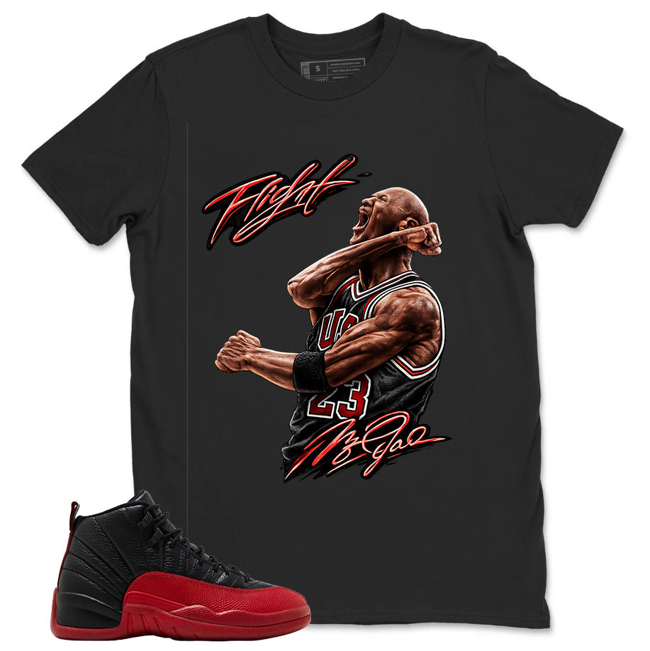 Graphic Tee to Match Air Jordan 12 Flu Game | Flight Legend Shirt | Zadago
