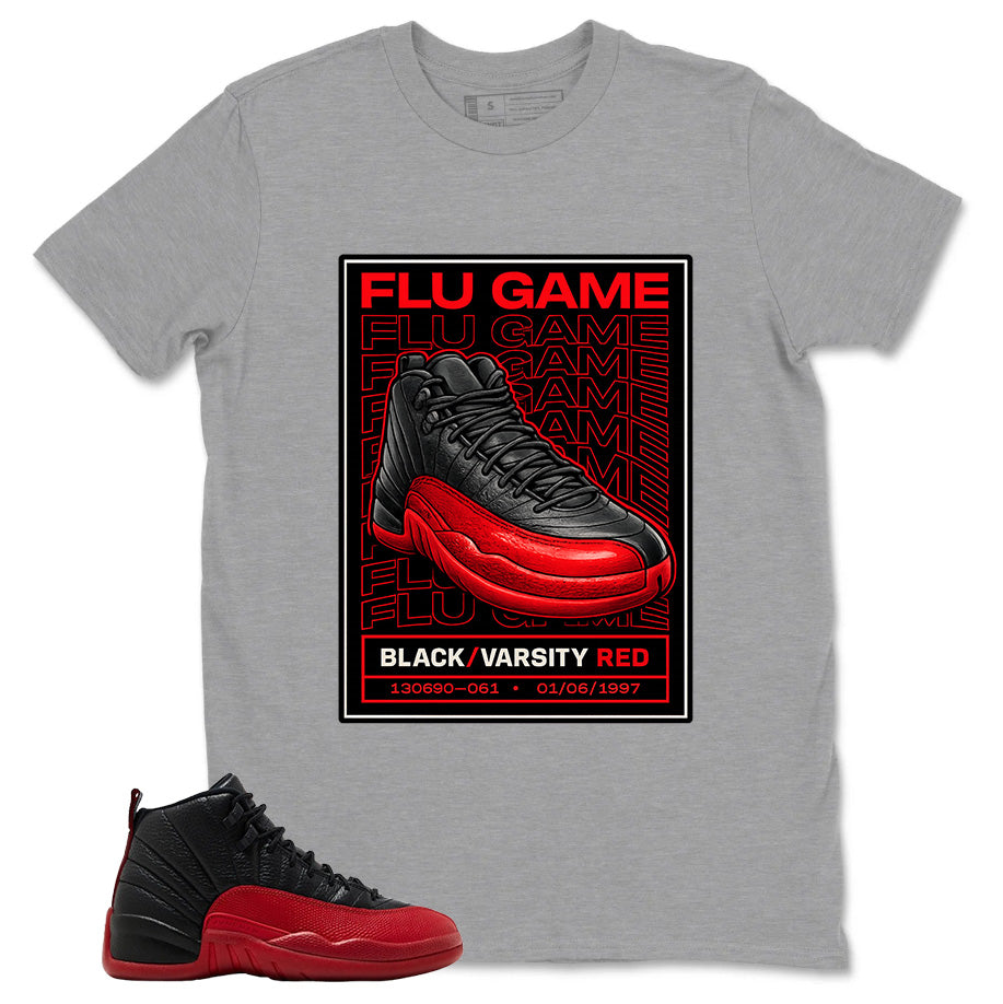 Graphic Tee to Match Air Jordan 12 Flu Game | Flu Game Shirt | Zadago