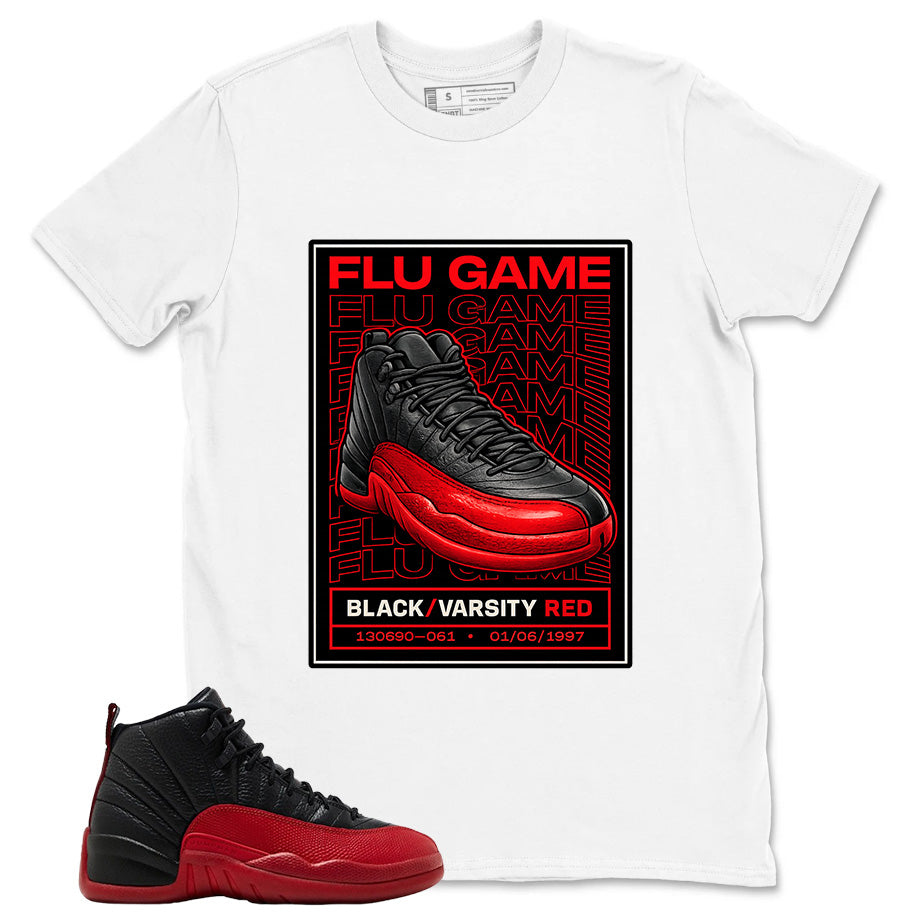 Graphic Tee to Match Air Jordan 12 Flu Game | Flu Game Shirt | Zadago