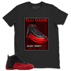 Graphic Tee to Match Air Jordan 12 Flu Game | Flu Game Shirt | Zadago