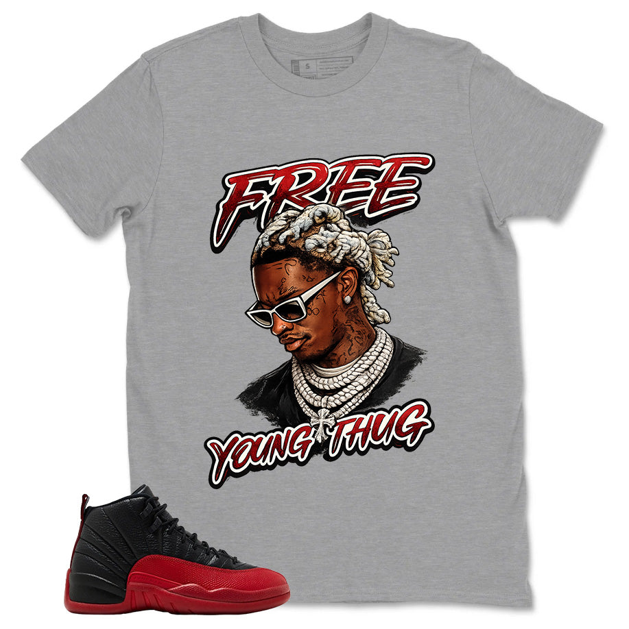 Graphic Tee to Match Air Jordan 12 Flu Game | Free Young Thug Shirt | Zadago