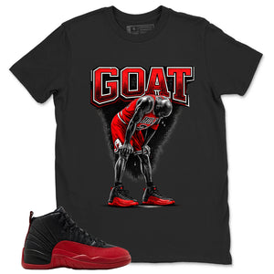 Graphic Tee to Match Air Jordan 12 Flu Game | Goat 23 Shirt | Zadago