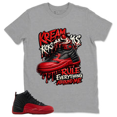 Graphic Tee to Match Air Jordan 12 Flu Game | Kream Kicks Shirt | Zadago
