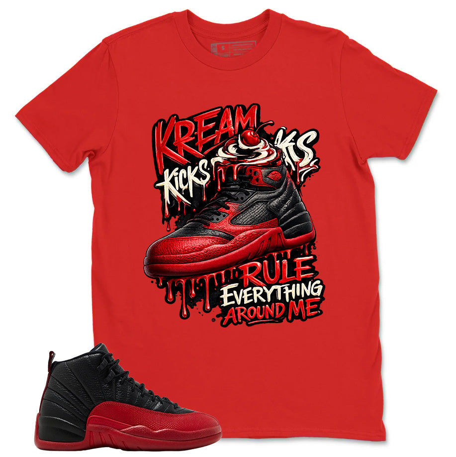 Graphic Tee to Match Air Jordan 12 Flu Game | Kream Kicks Shirt | Zadago