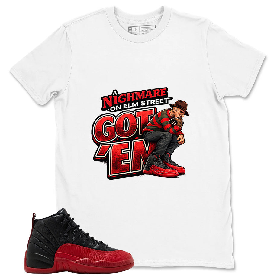 Graphic Tee to Match Air Jordan 12 Flu Game | Nightmare On Elm Street Shirt | Zadago