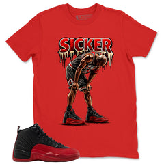 Graphic Tee to Match Air Jordan 12 Flu Game | Sicker Shirt | Zadago
