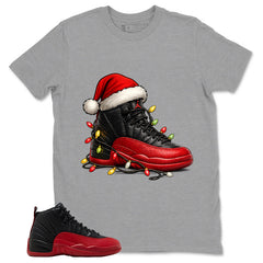 Graphic Tee to Match Air Jordan 12 Flu Game | Sneaker Light Shirt | Zadago