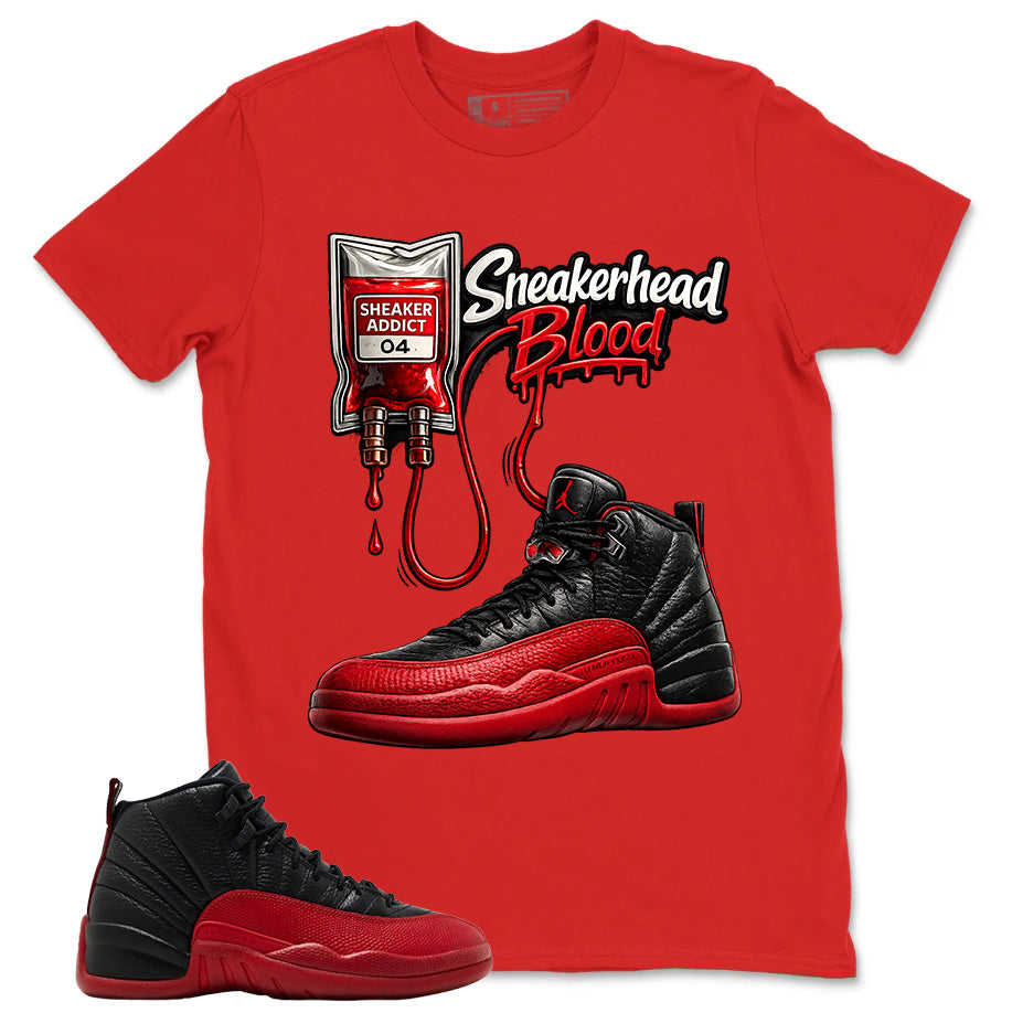 Graphic Tee to Match Air Jordan 12 Flu Game | Sneakerhead Shirt | Zadago