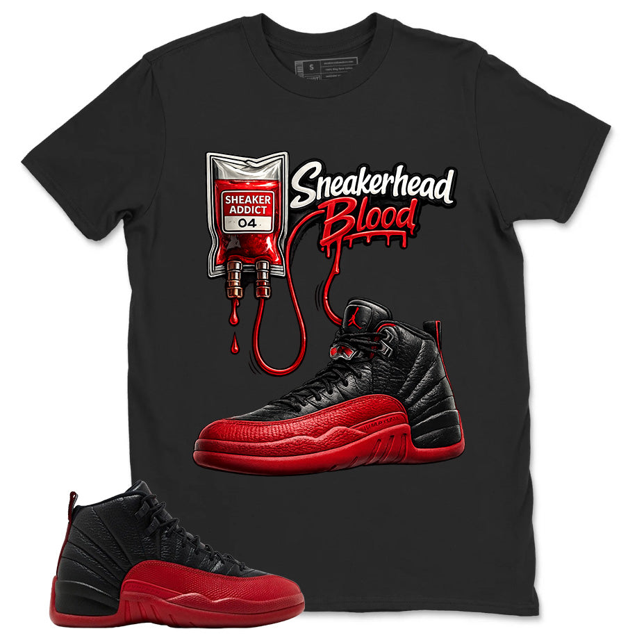 Graphic Tee to Match Air Jordan 12 Flu Game | Sneakerhead Shirt | Zadago