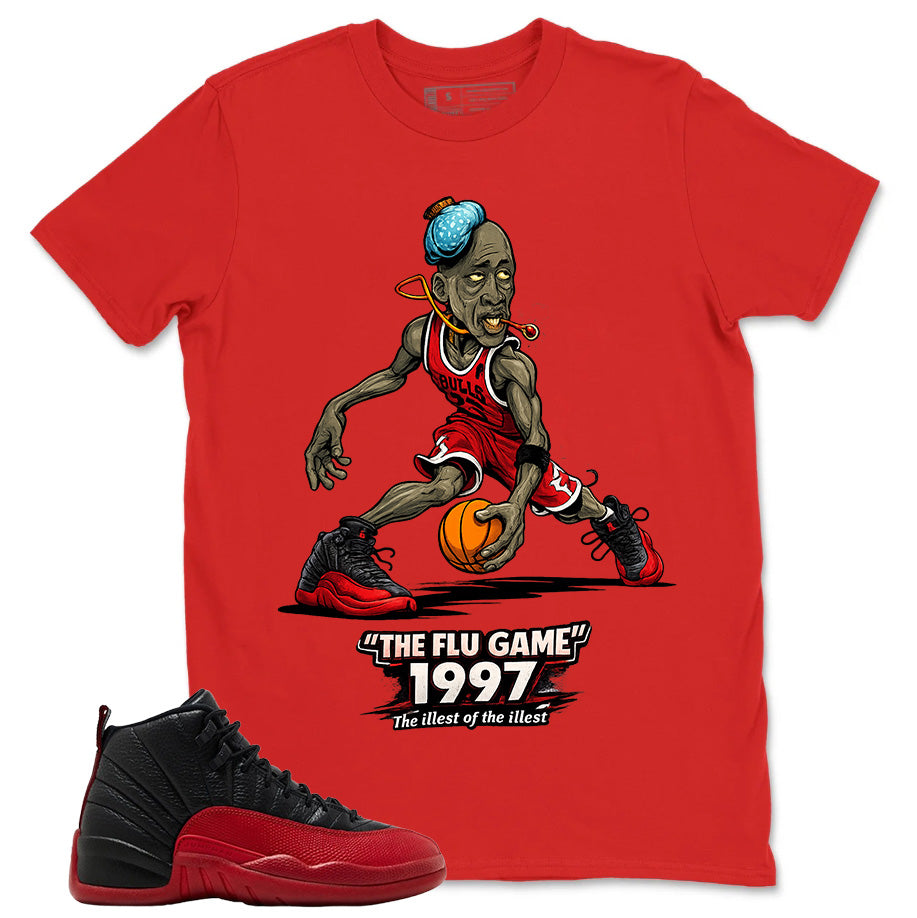 Graphic Tee to Match Air Jordan 12 Flu Game | The Flu Game Shirt | Zadago