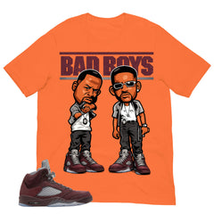 Graphic Tee to Match Air Jordan 5 Burgundy | Bad Boys Shirt | Zadago