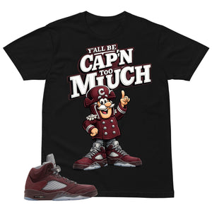 Graphic Tee to Match Air Jordan 5 Burgundy | Finesse The Bag Shirt | Zadago