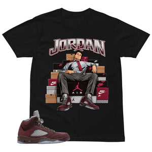 Graphic Tee to Match Air Jordan 5 Burgundy | Fresh Jordan Shirt | Zadago
