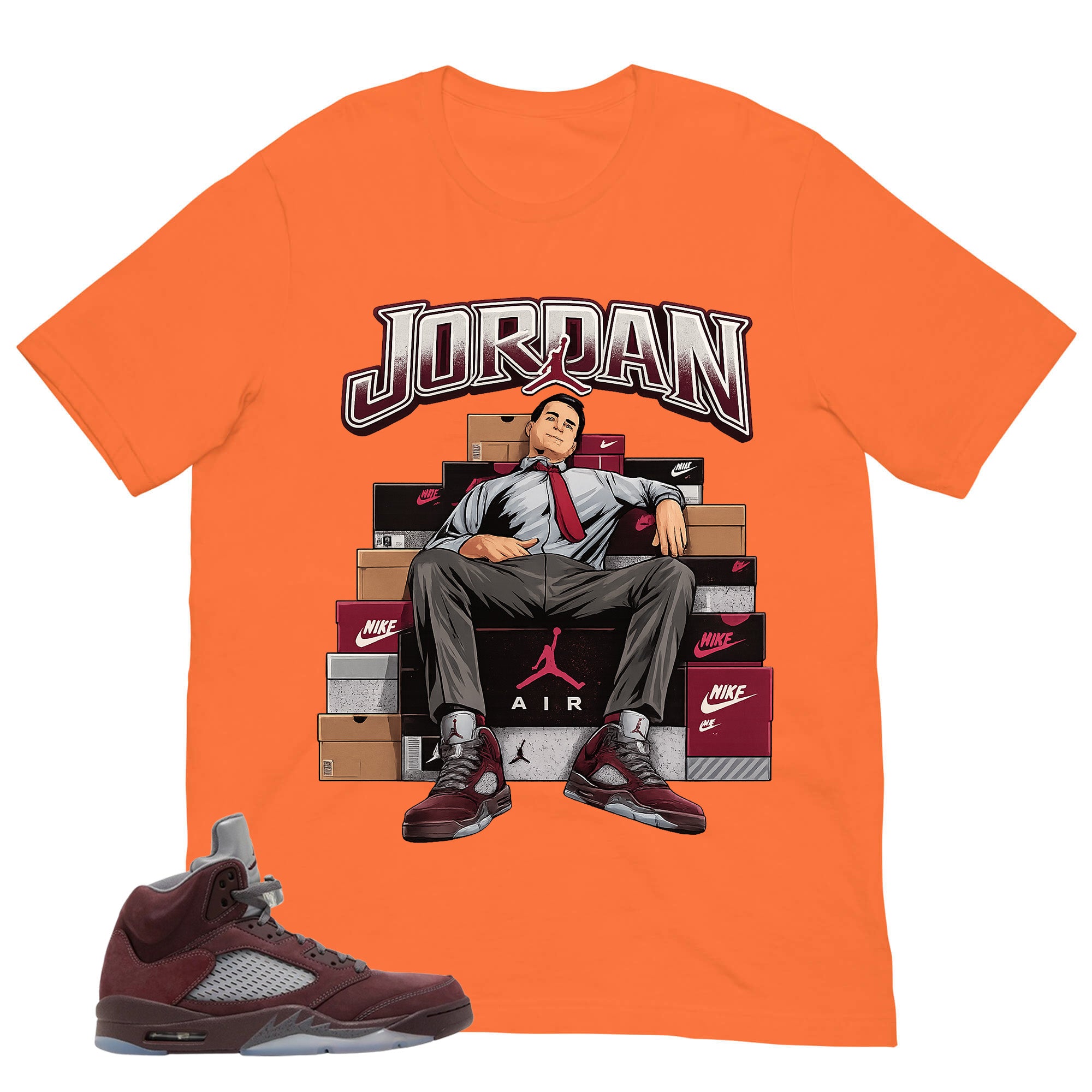 Graphic Tee to Match Air Jordan 5 Burgundy | Fresh Jordan Shirt | Zadago