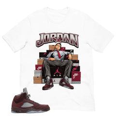 Graphic Tee to Match Air Jordan 5 Burgundy | Fresh Jordan Shirt | Zadago