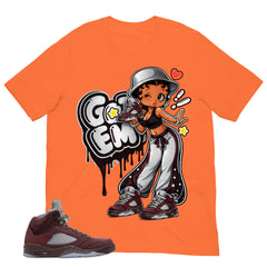 Graphic Tee to Match Air Jordan 5 Burgundy | Got 'Em Lady Shirt | Zadago