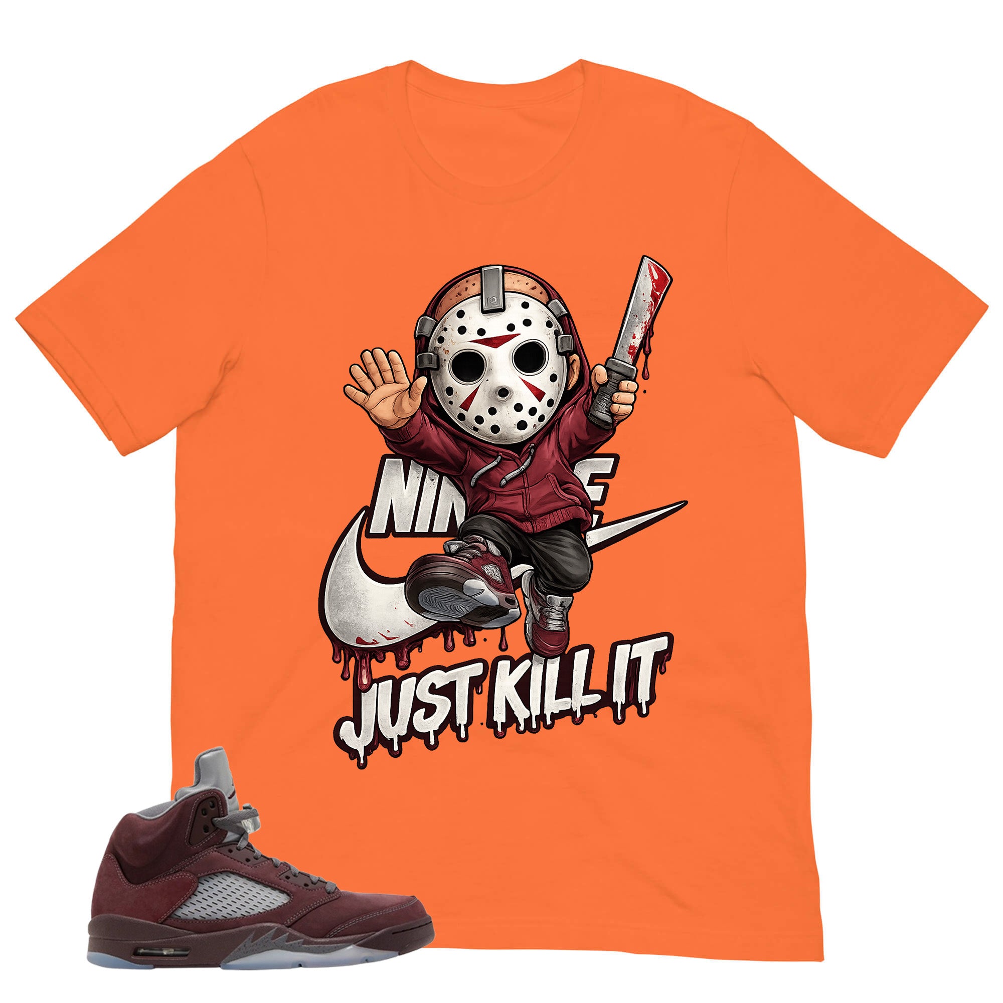 Graphic Tee to Match Air Jordan 5 Burgundy | Just Kill It Shirt | Zadago