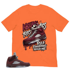 Graphic Tee to Match Air Jordan 5 Burgundy | Kream Kicks Shirt | Zadago