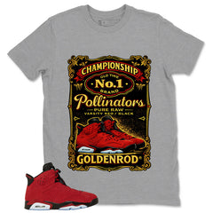 Graphic Tee to Match Air Jordan 6 Toro Bravo | Golden Rod Shirt | Zadago