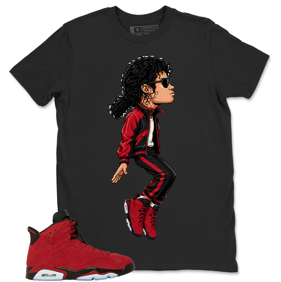 Graphic Tee to Match Air Jordan 6 Toro Bravo | M.Jackson Tiptoe Shirt | Zadago