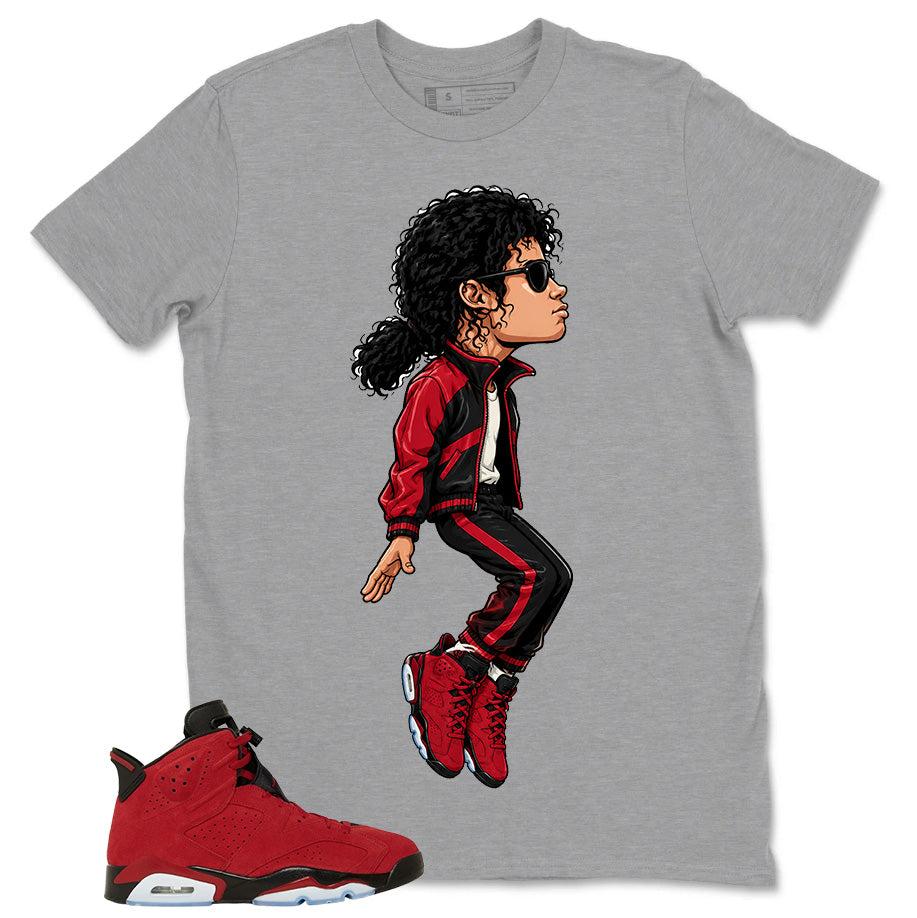 Graphic Tee to Match Air Jordan 6 Toro Bravo | M.Jackson Tiptoe Shirt | Zadago