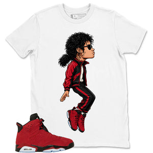 Graphic Tee to Match Air Jordan 6 Toro Bravo | M.Jackson Tiptoe Shirt | Zadago