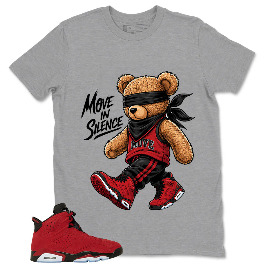 Graphic Tee to Match Air Jordan 6 Toro Bravo | Move In Silence Shirt | Zadago