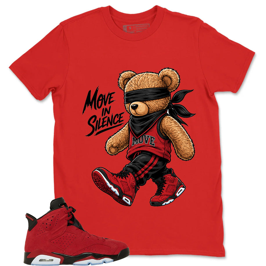 Graphic Tee to Match Air Jordan 6 Toro Bravo | Move In Silence Shirt | Zadago